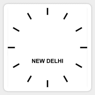 NEW DELHI Time Zone Wall clock Sticker